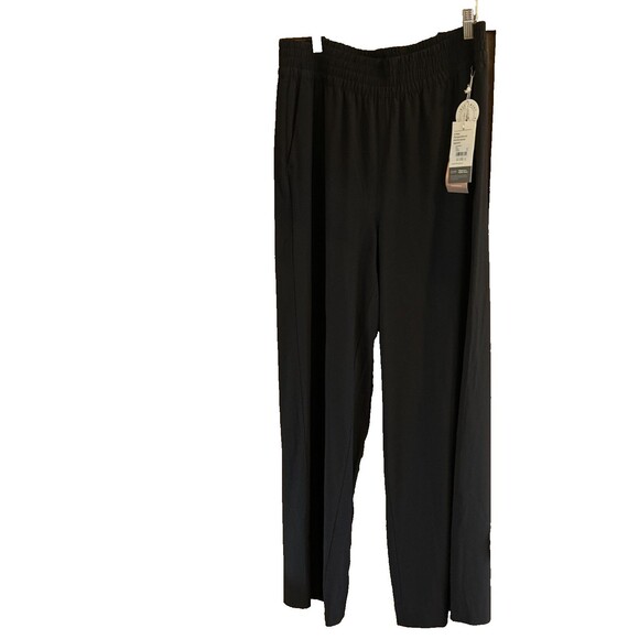 Vuori Villa Trouser Pants Womens Black Wide Leg VW4047 Lightweight Sz XXL NEW - Picture 2 of 8